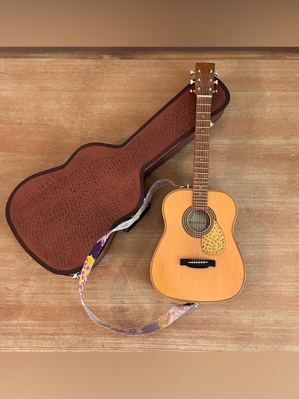 American Girl Doll RETIRED Acoustic Guitar with case